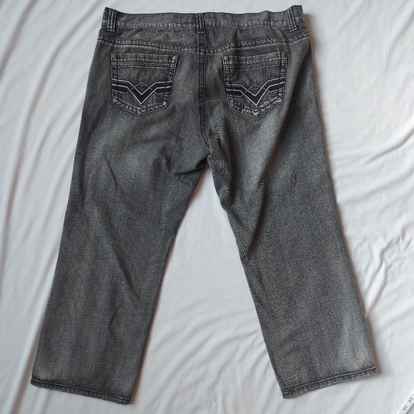 Legend One Straight Leg Mid Rise Black Jeans, 46 x 30 - Picture 6 of 9